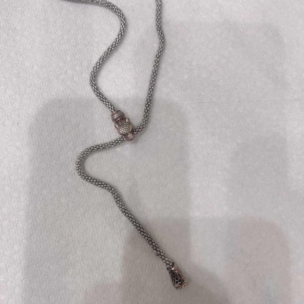 Sterling Lariat Necklace